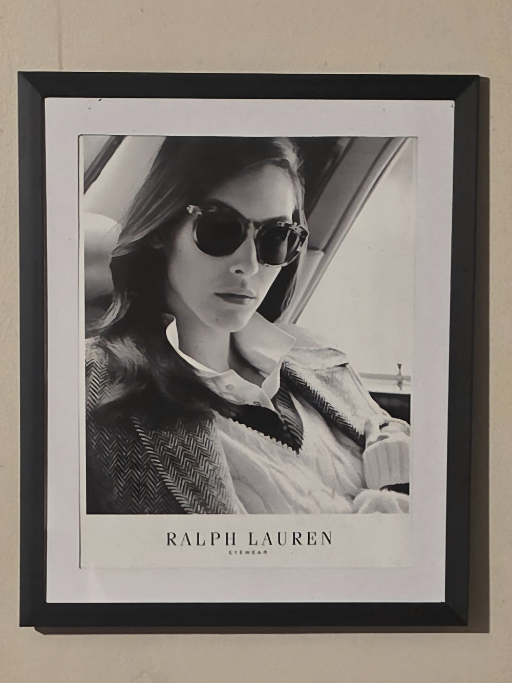 Framed Ralph Lauren Fashion Eyewear Vintage Print Ad | Sixe 8"×10"
